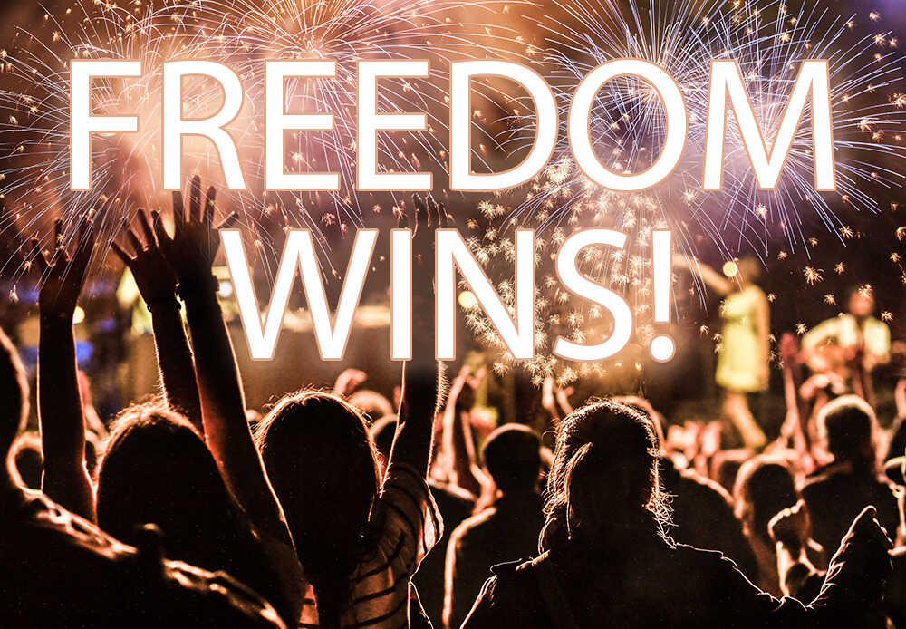Freedom wins (1)