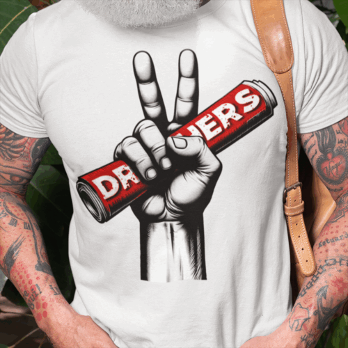Druthers peace shirt mockup square 2