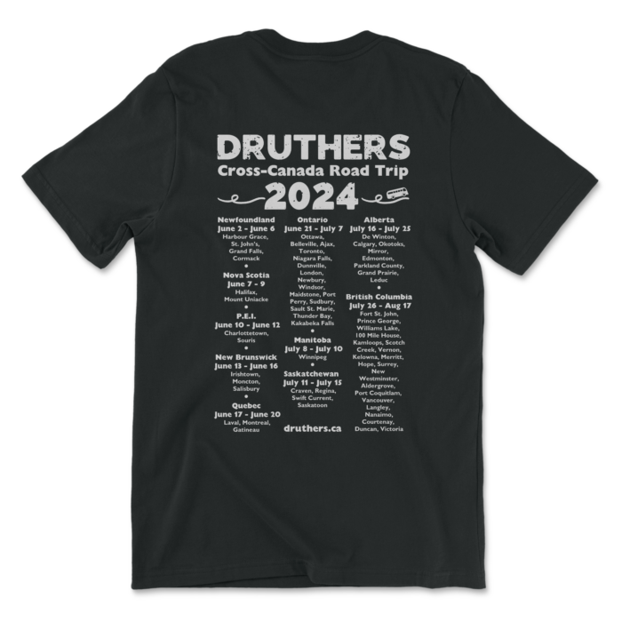 Druthers Road Trip Shirt 2024 Updated Vintage Black