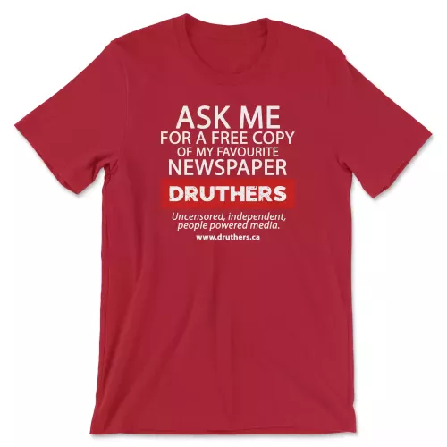 Druthers Shirt Ask Me Canvas Red