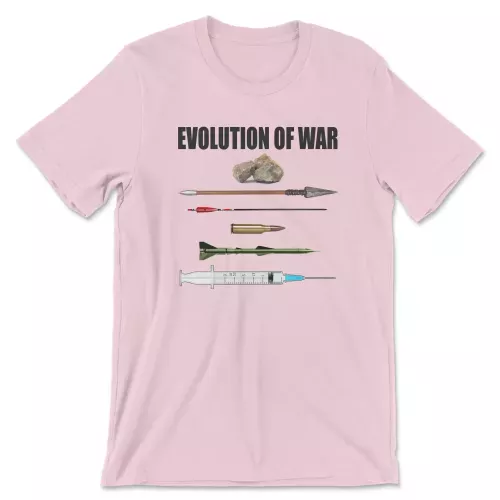 Druthers Shirt Evolution Of War Pink