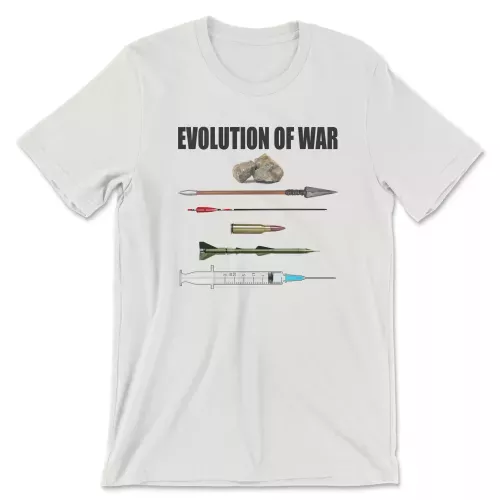Druthers Shirt Evolution Of War Vintage White