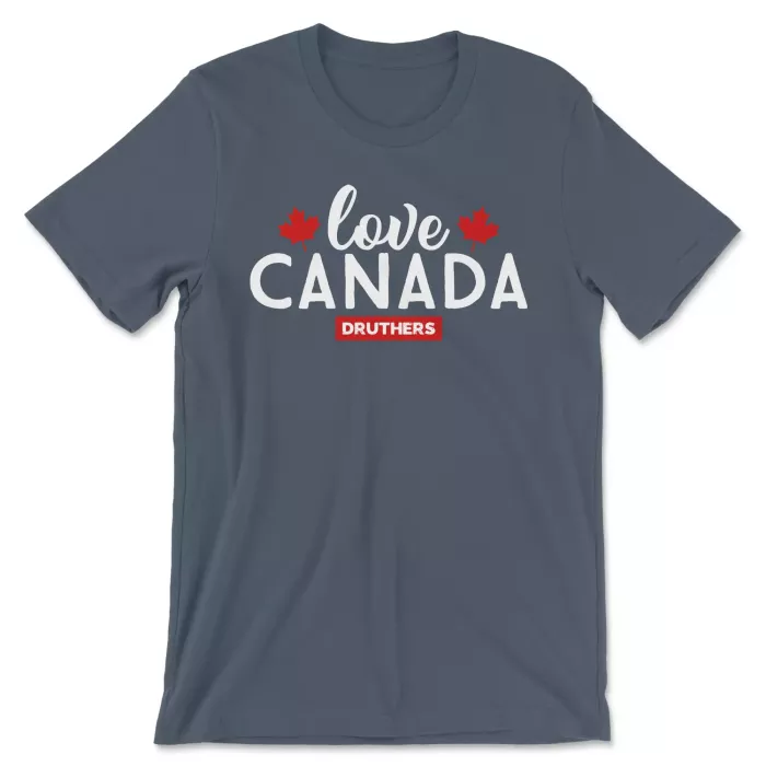 Druthers Shirt Love Canada Vintage Navy