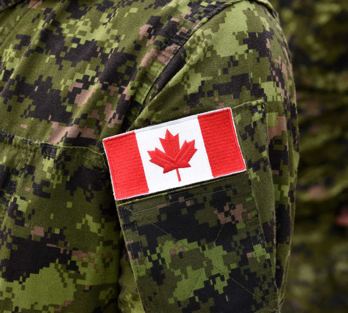 Flag,of,canada,on,military,uniform.,canadian,soldiers.,army,of